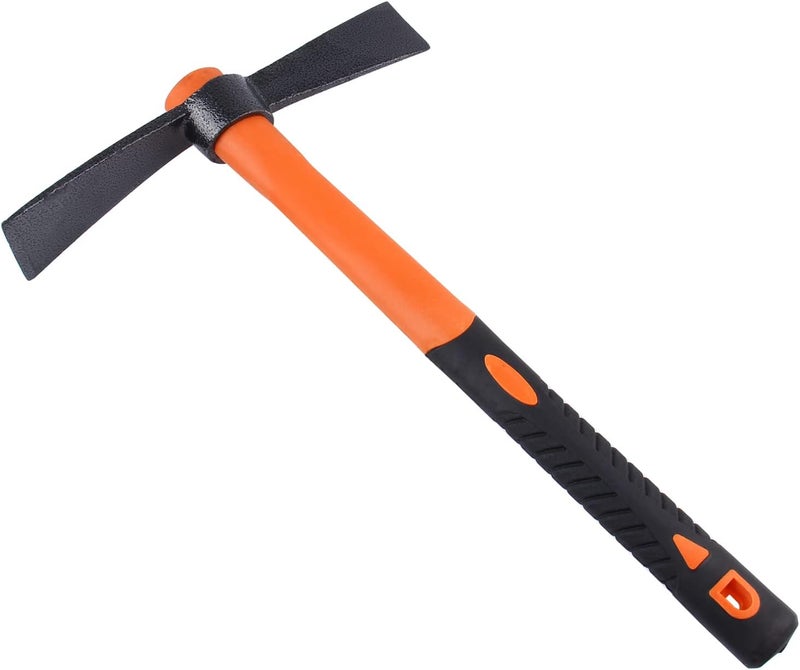 LUBAN Dual Head Axe Hoe with Heavy Duty Forged Adze and Ergonomic Non-Slip Handle for Gardening, Hunting, Landscaping Outdoor 39mm/15-Inch - Image 1